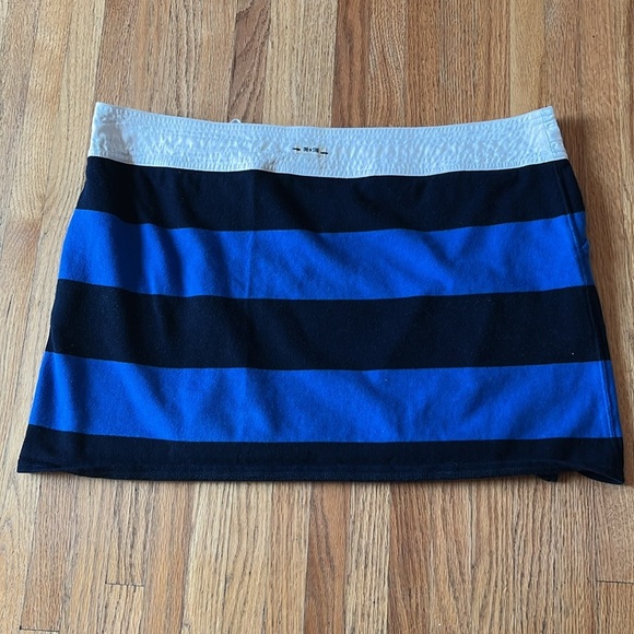 Converse Blue Striped Wrap Skirt - Picture 6 of 8